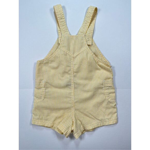 Vintage Izod Lacoste Infant Toddler Seersucker Romper Crocodile Logo Size 2T - Picture 3 of 8